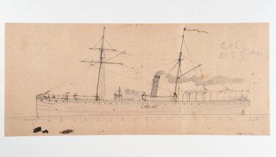 Steamship CARL XV by Per Wilhelm Cedergren